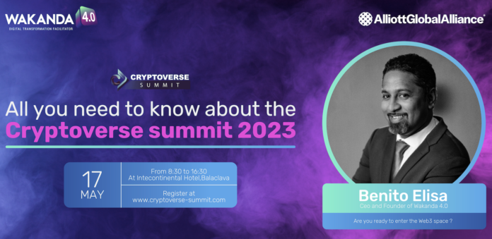 Benito Elisa CEO Wakanda 4.0 speaks on Cryptoverse Summit