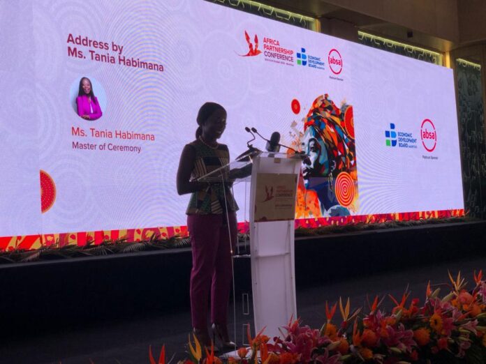 CNBC Anchor Tania Habimana, opens the floor for the Africa Partnership Conference