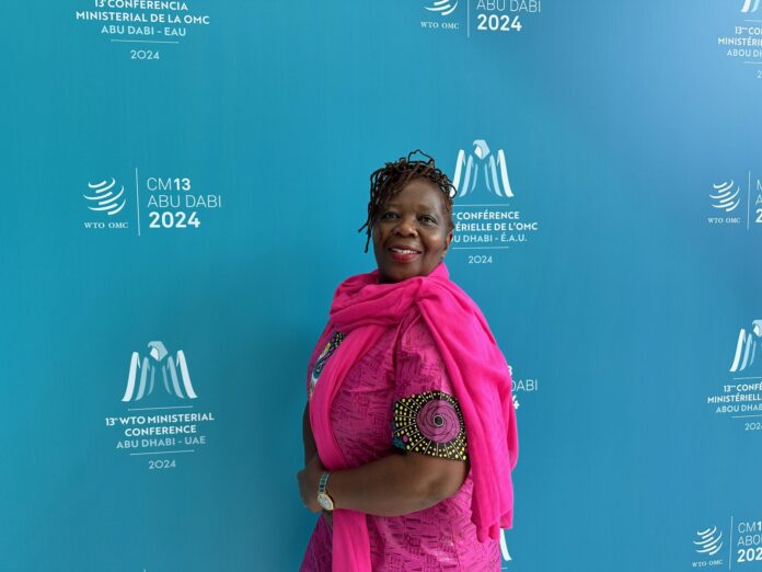 Tshengi Ndlovu at the WTO-ITC High Level Event on Women in Trade on 25 February
